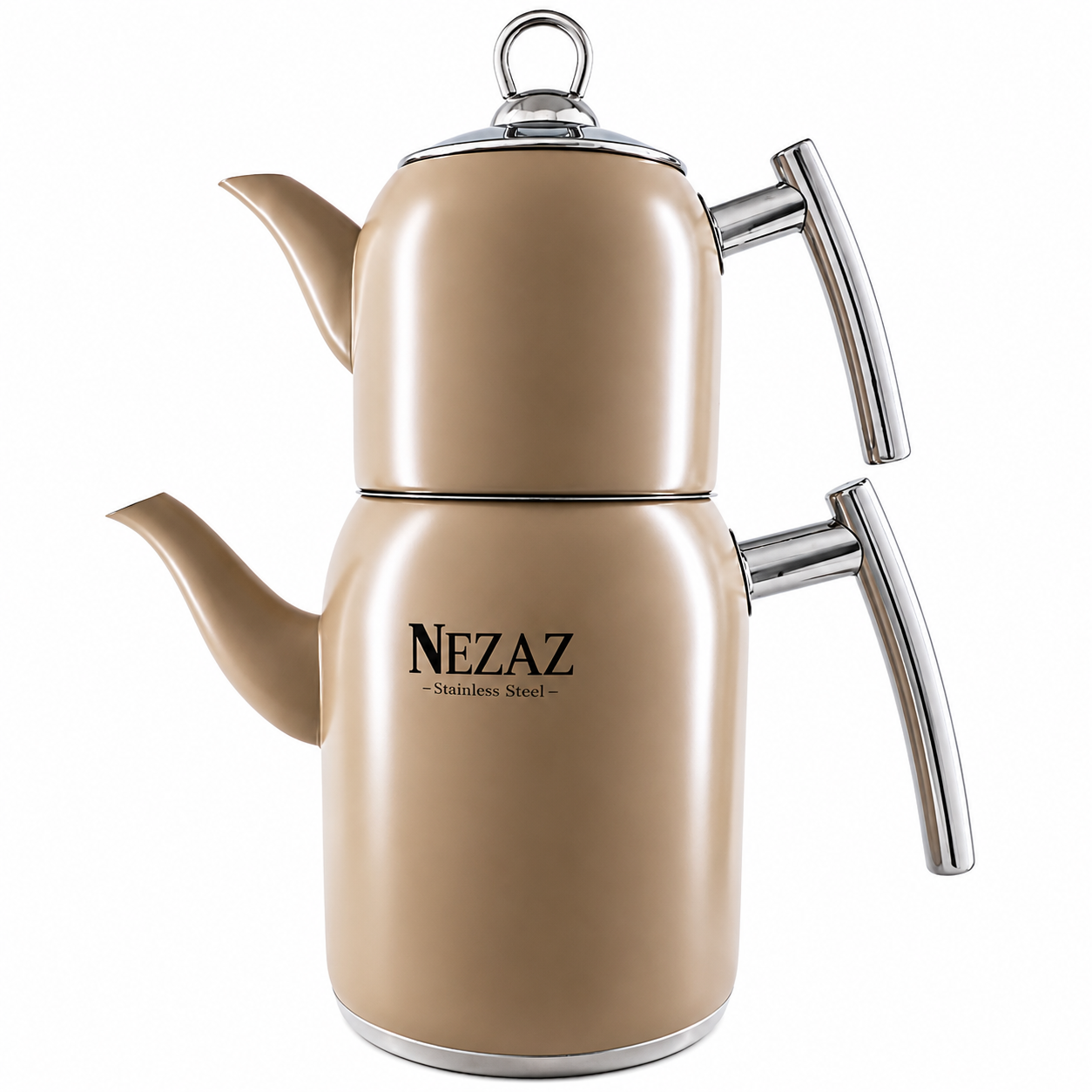 کتری و قوری استیل ۲ لیتری نزاز NEZAZ نسکافه ای پاستیلی
