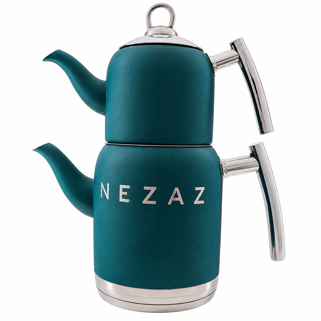 کتری و قوری استیل ۲ لیتری نزاز NEZAZ کله غازی پاستیلی