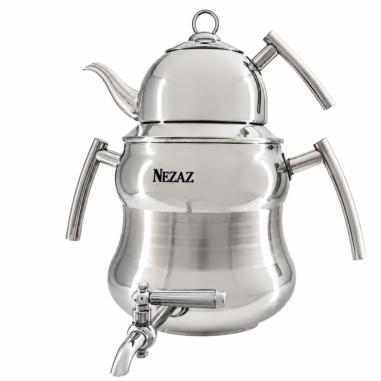 کتری و قوری نزاز شبنم 6 لیتری استیل NEZAZ