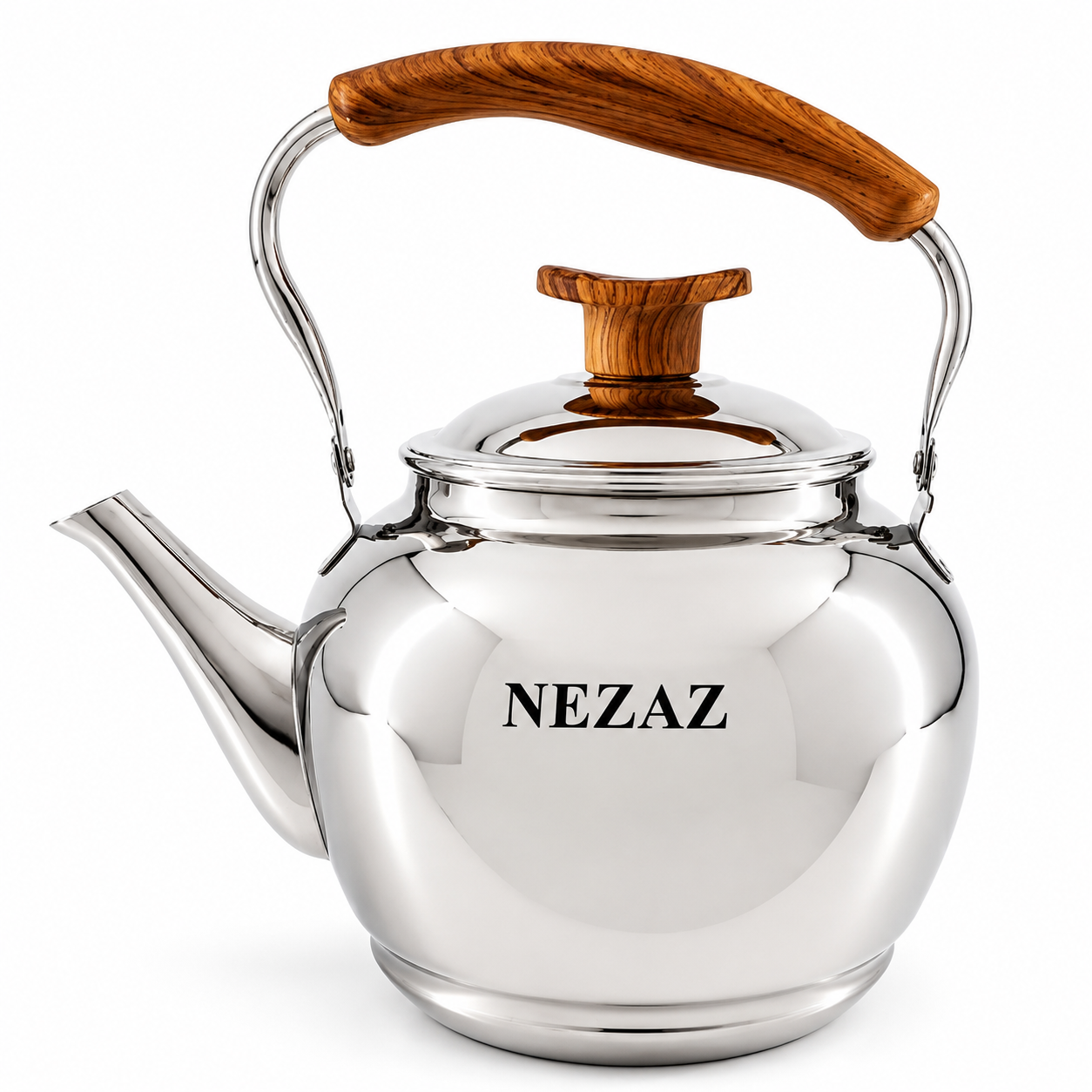 کتری تک لوله‌دار نزاز دسته چوب NEZAZ