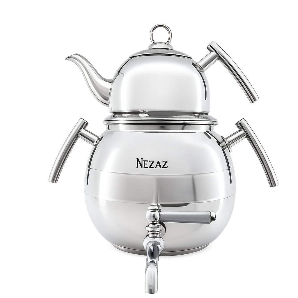 کتری و قوری نزاز 4.5 لیتری خمره‌ای NEZAZ