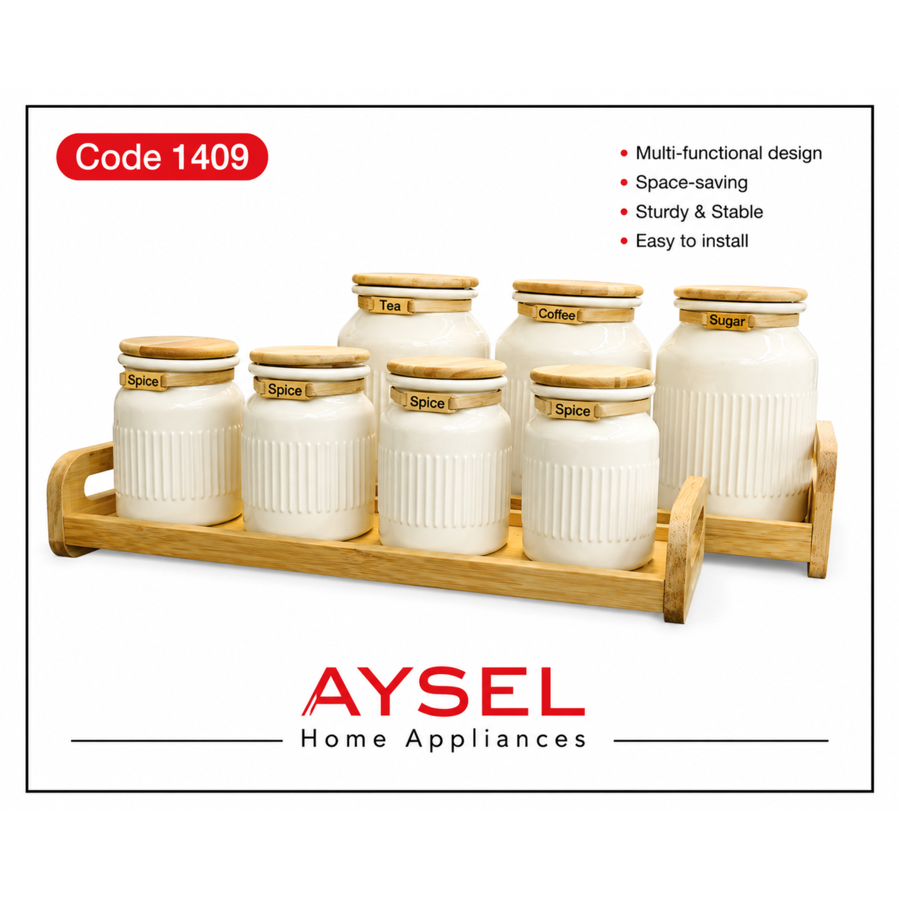سرویس پاسماوری ۱۵ پارچه آیسل AYSEL استند چوبی شیری