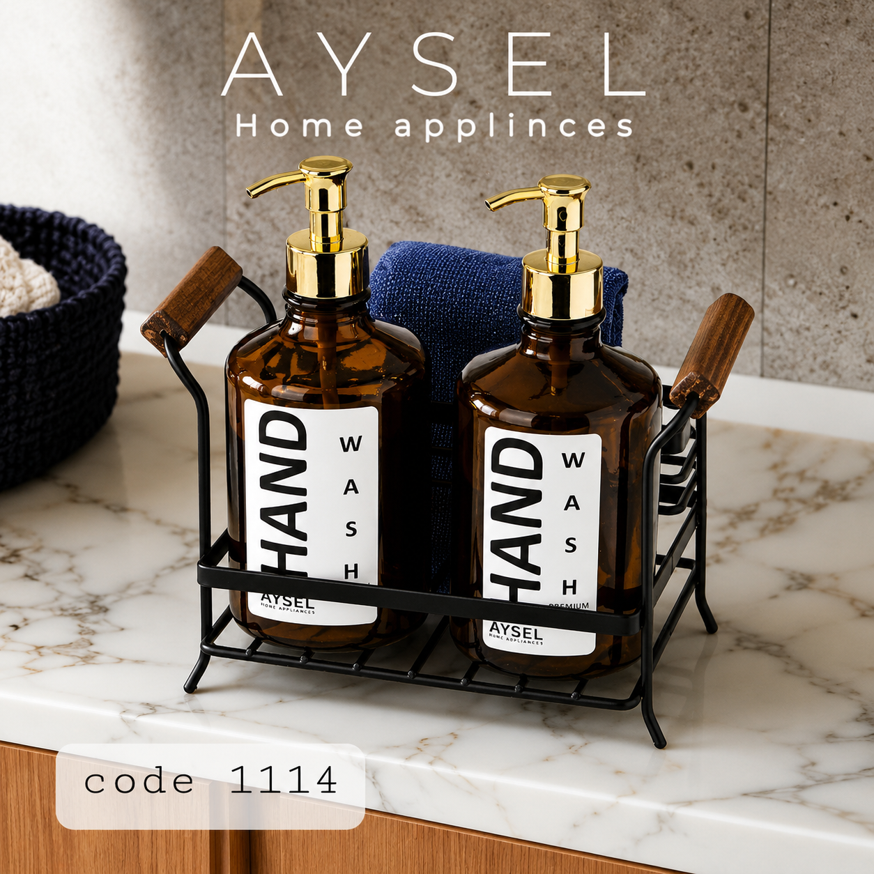 استند جا مایع کنار سینک دو قلو آیسل AYSEL کد 1114