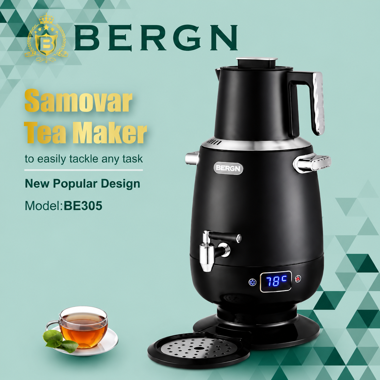 چای ساز سماوری BERGN مدل BE-305