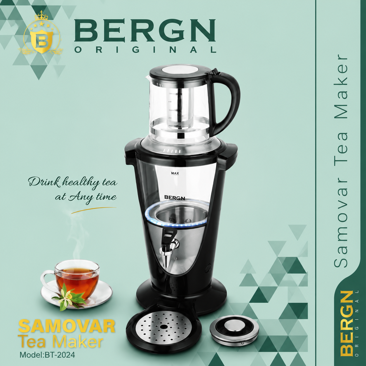 چای ساز سماوری BERGN مدل BT-2024