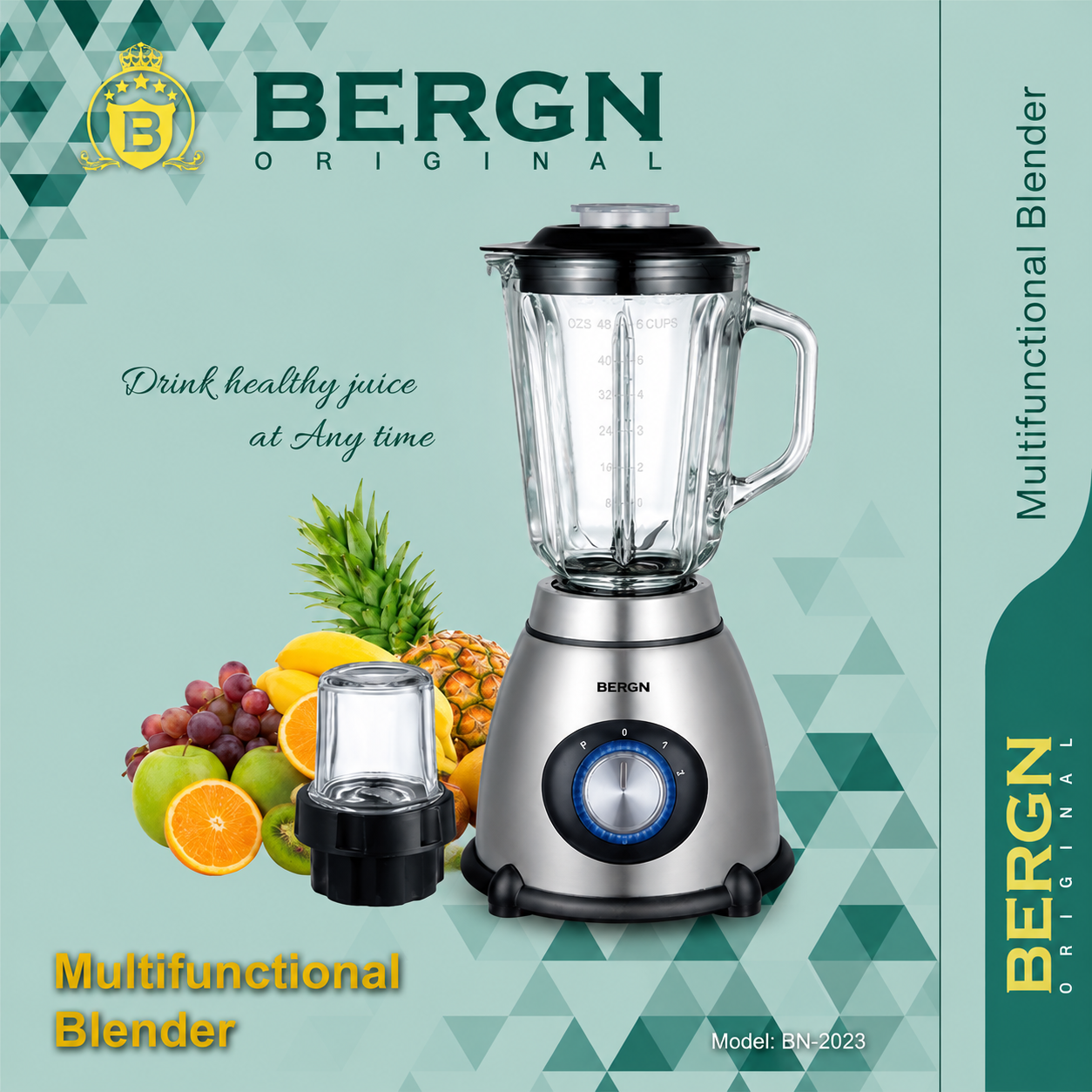 مخلوط کن و آسیاب BERGN مدل BN-2023