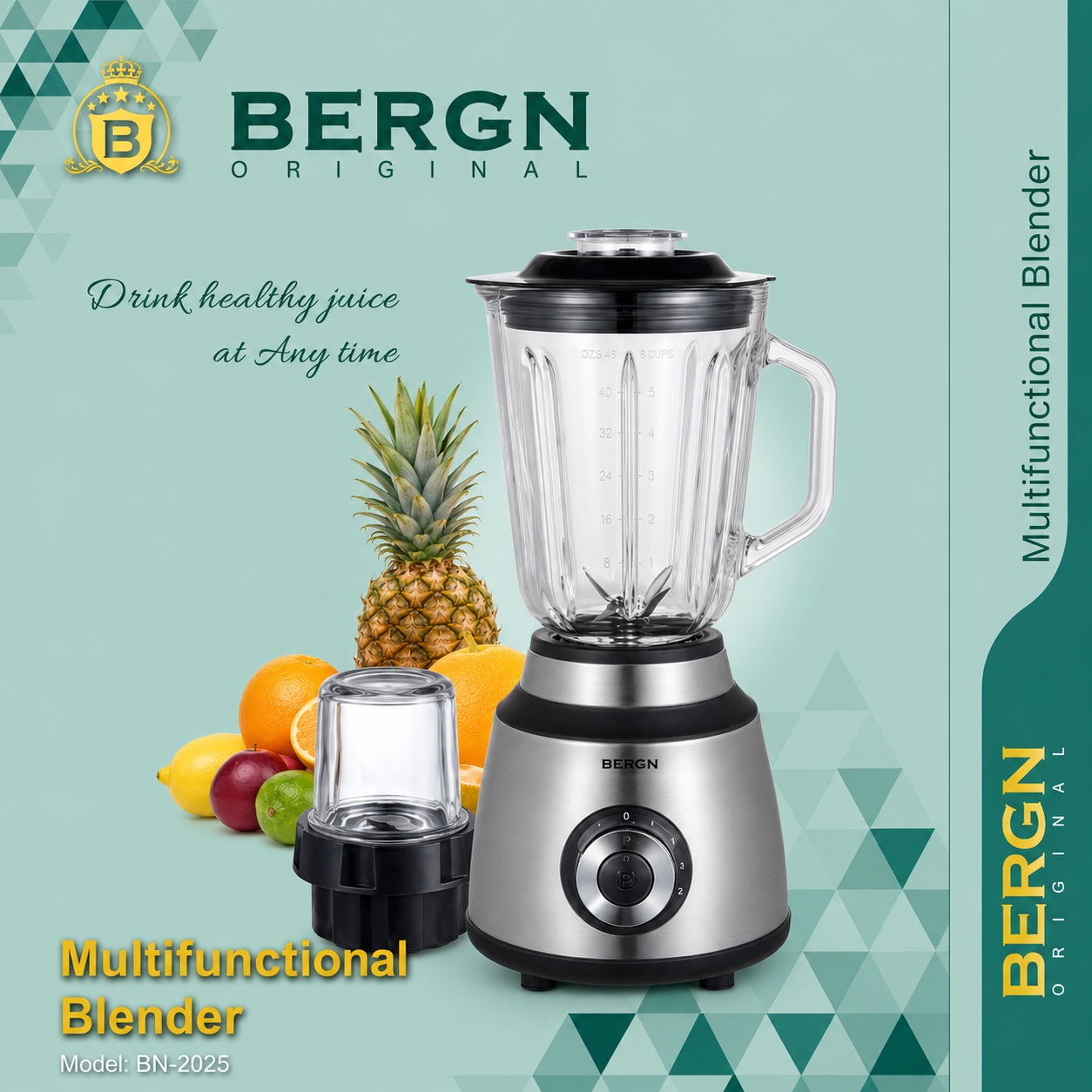 آسیاب و مخلوط کن BERGN مدل BN-2025