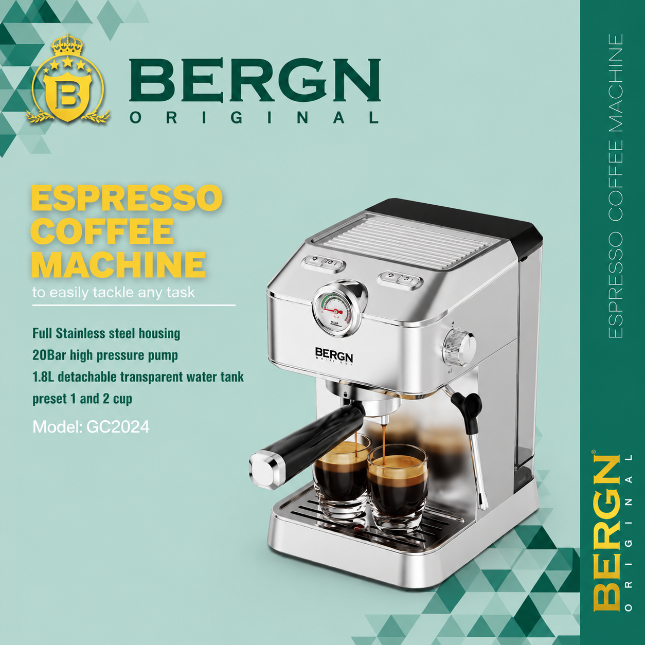 اسپرسو ساز BERGN مدل GC-2024