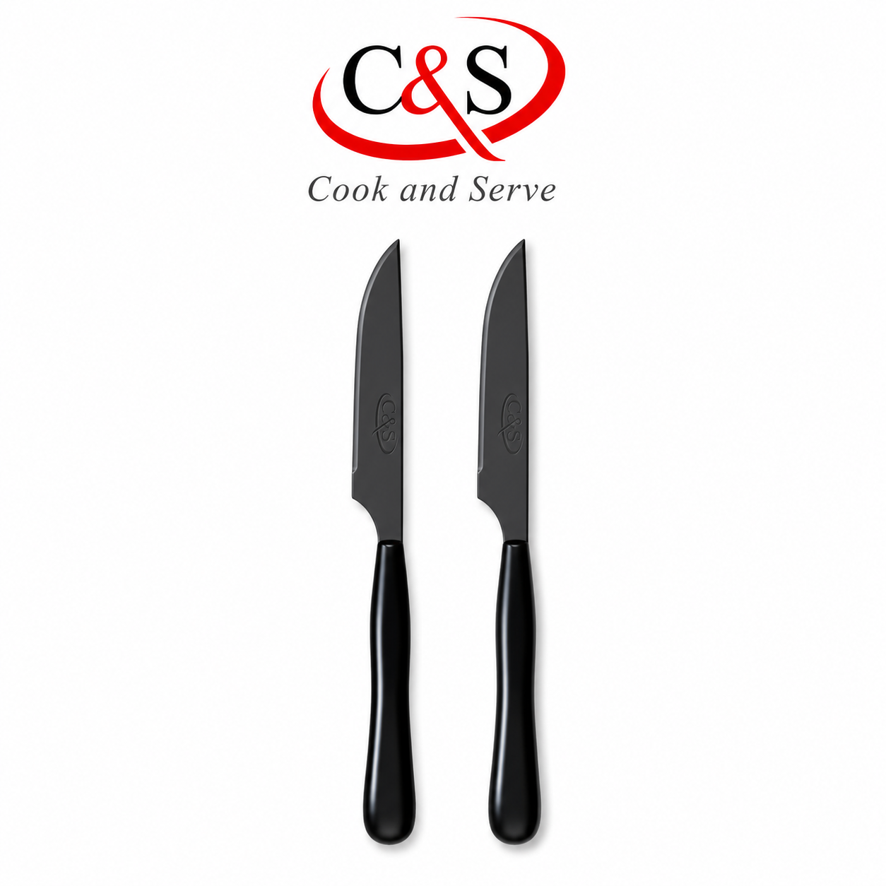 کارد و چنگال میوه‌خوری مشکی دنور C&S