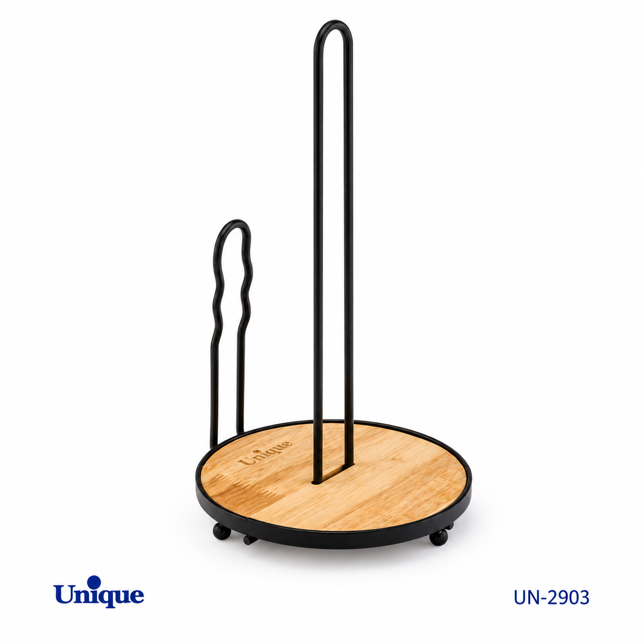 جا دستمال کاغذی ایستاده مشکی یونیک UNIQUE