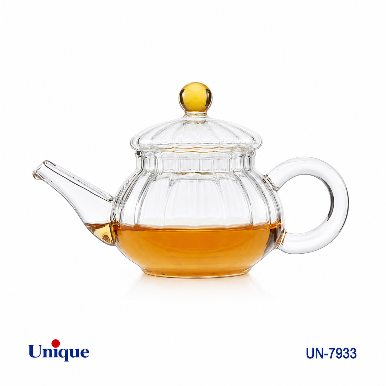 قوری زعفران پیرکس خطی یونیک UNIQUE