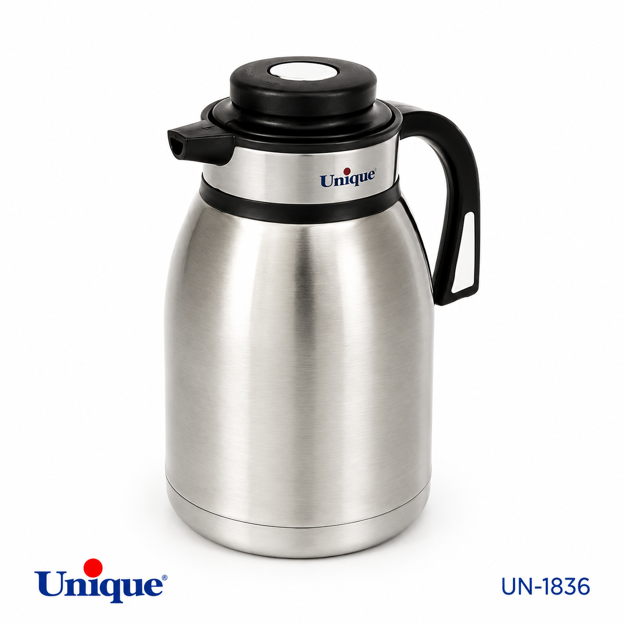 فلاسک استیل 1.5 لیتری دکمه وسط یونیک