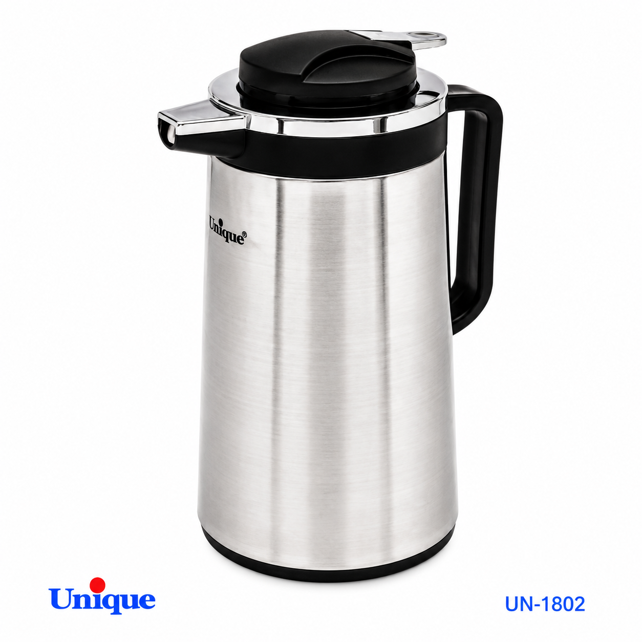 فلاسک استیل شیشه‌دار ۱ لیتر یونیک
