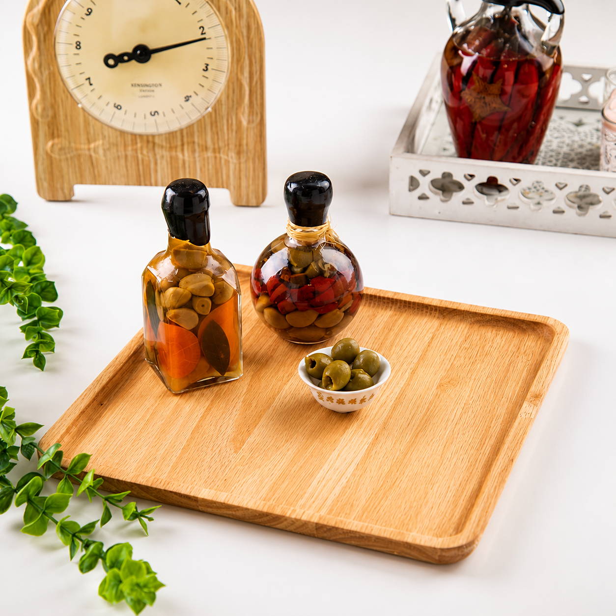 سینی چوبی مربع متوسط رابر