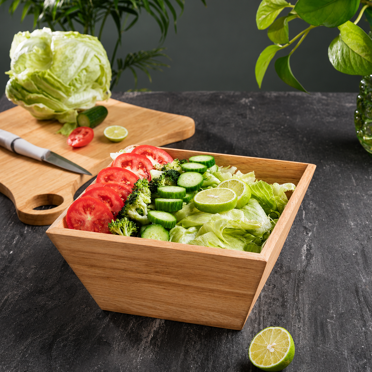 کاسه چوبی رابر متوسط