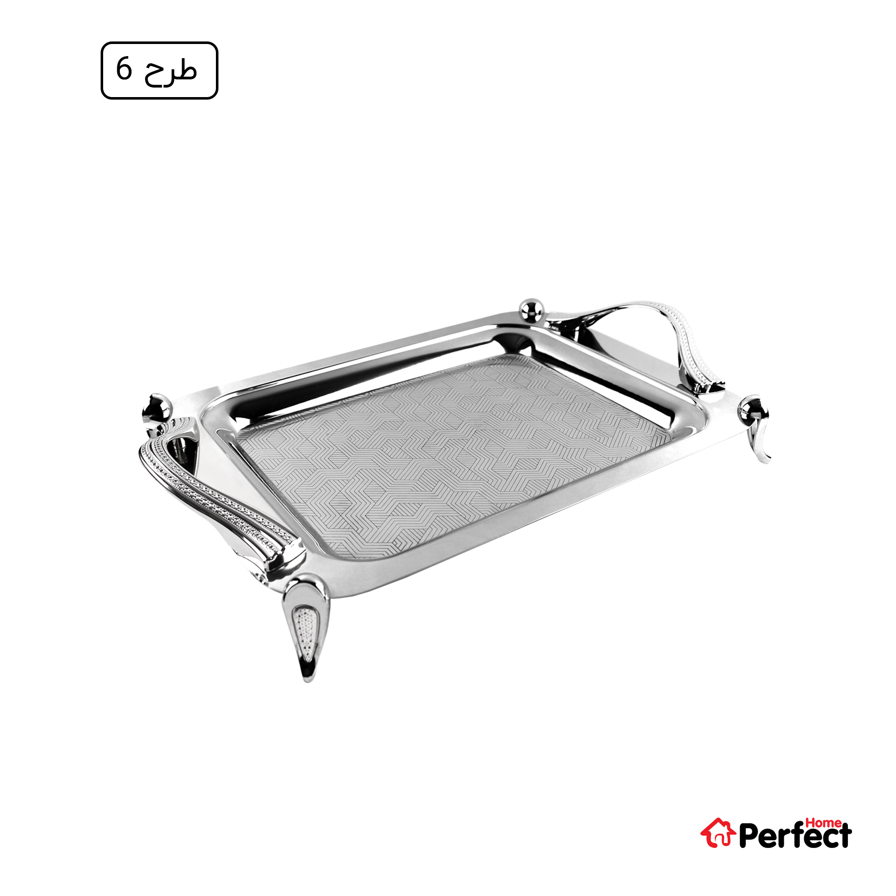سینی استیل سوپر پولیش مستطیل کوچک Perfect home مدل A8277 ضخامت 0.8 mm