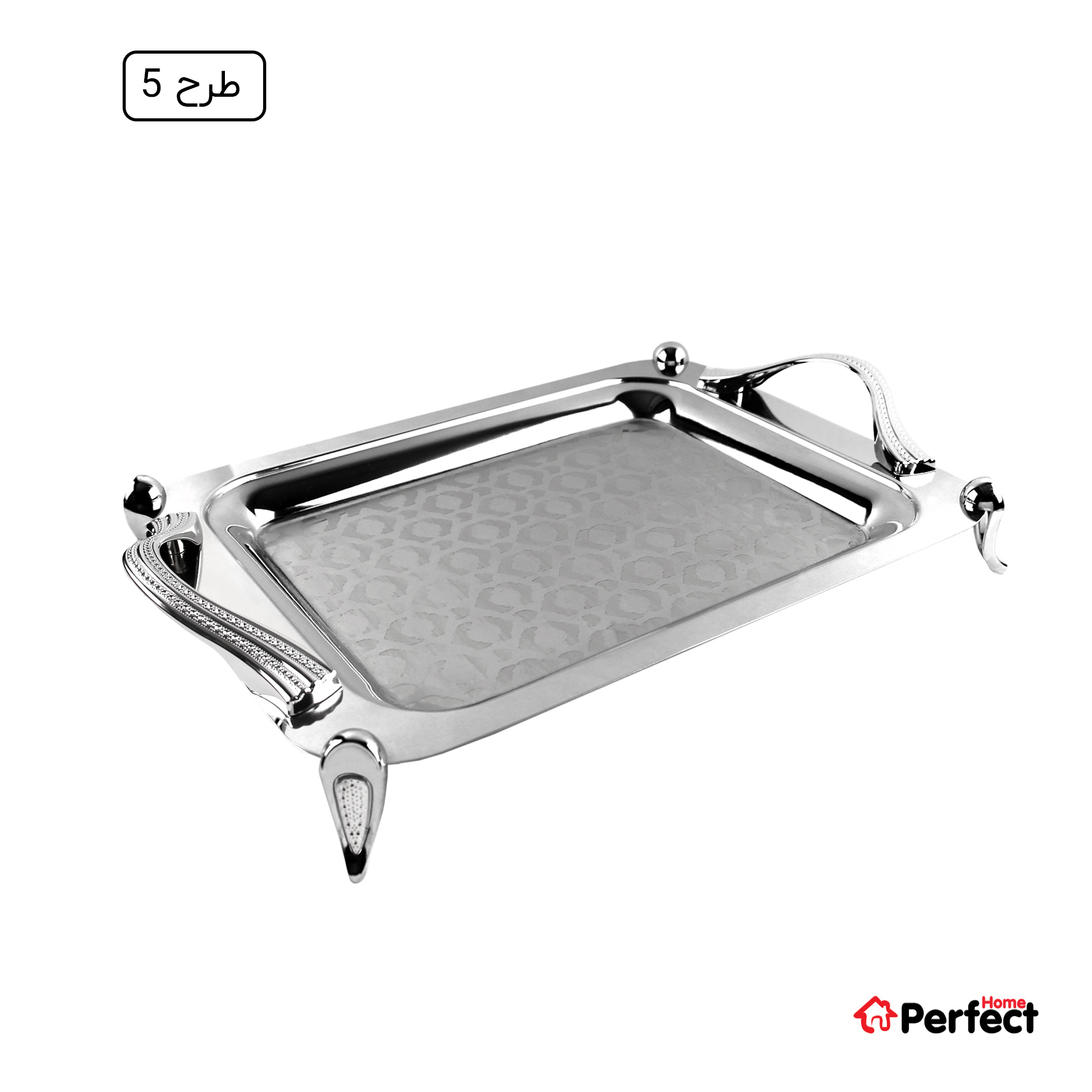 سینی استیل سوپر پولیش مستطیل بزرگ Perfect home مدل A8177 ضخامت 0.8 mm