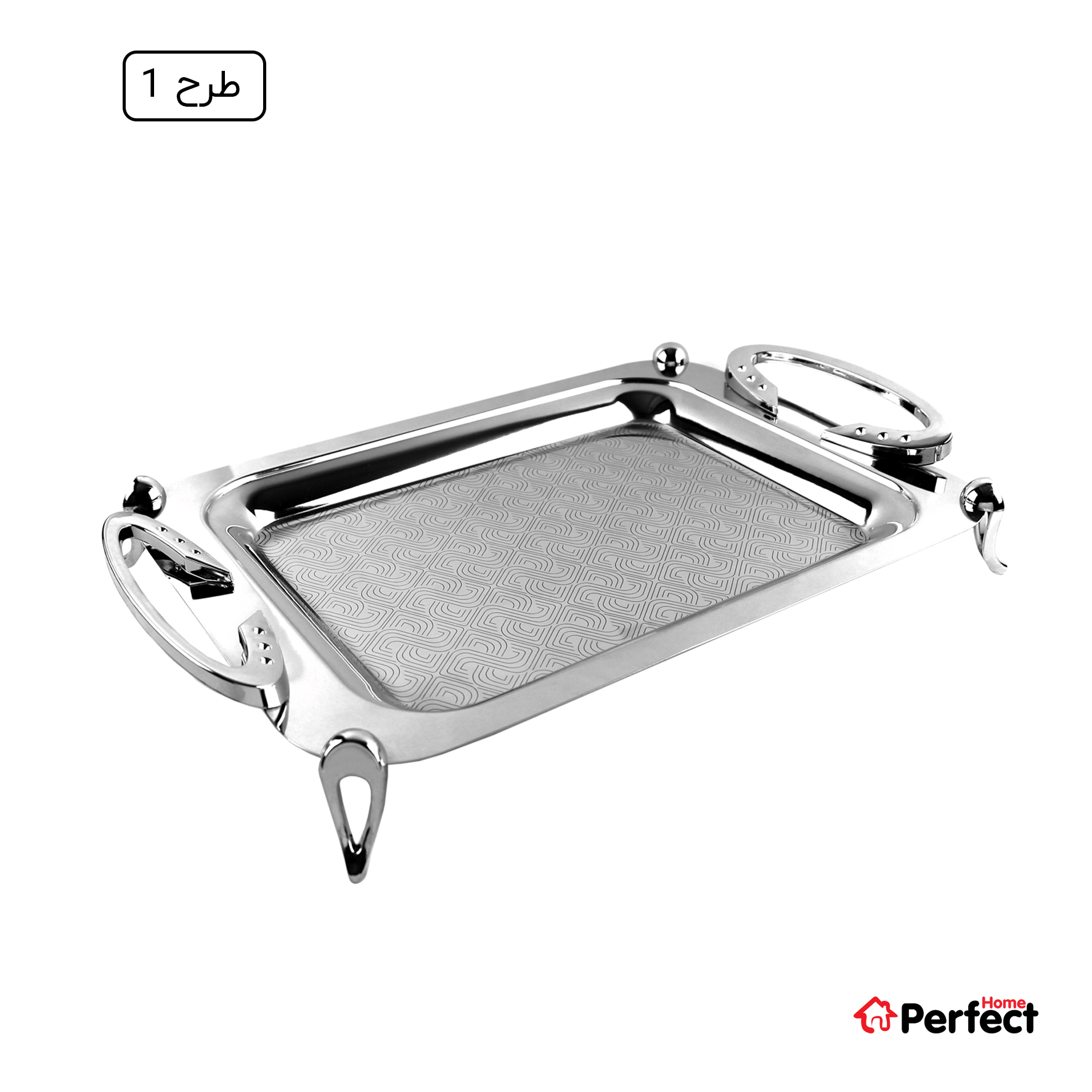 سینی استیل سوپر پولیش مستطیل بزرگ Perfect home مدل A8113 ضخامت 0.8 mm