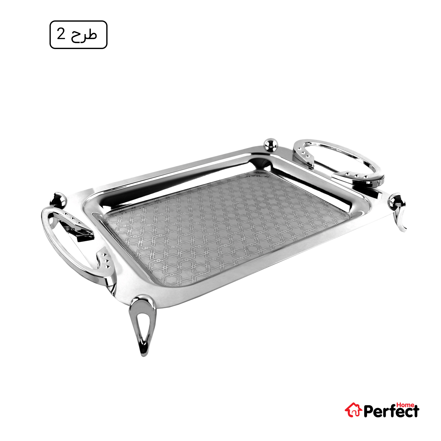 سینی استیل سوپر پولیش مستطیل بزرگ Perfect home مدل A8113 ضخامت 0.8 mm