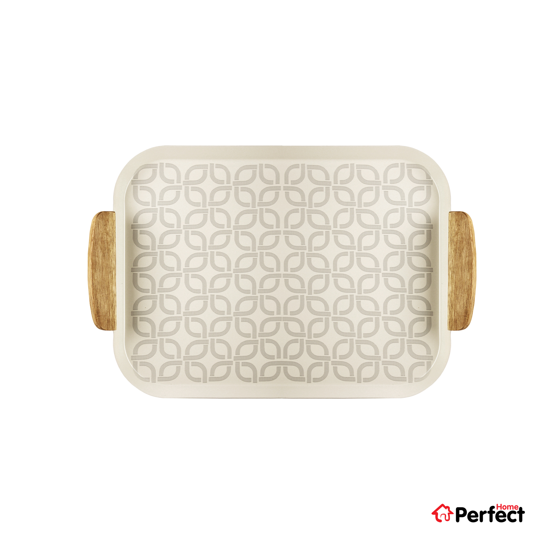 سینی فلزی PERFECTHOME مدل 6323 طرح زنجیر