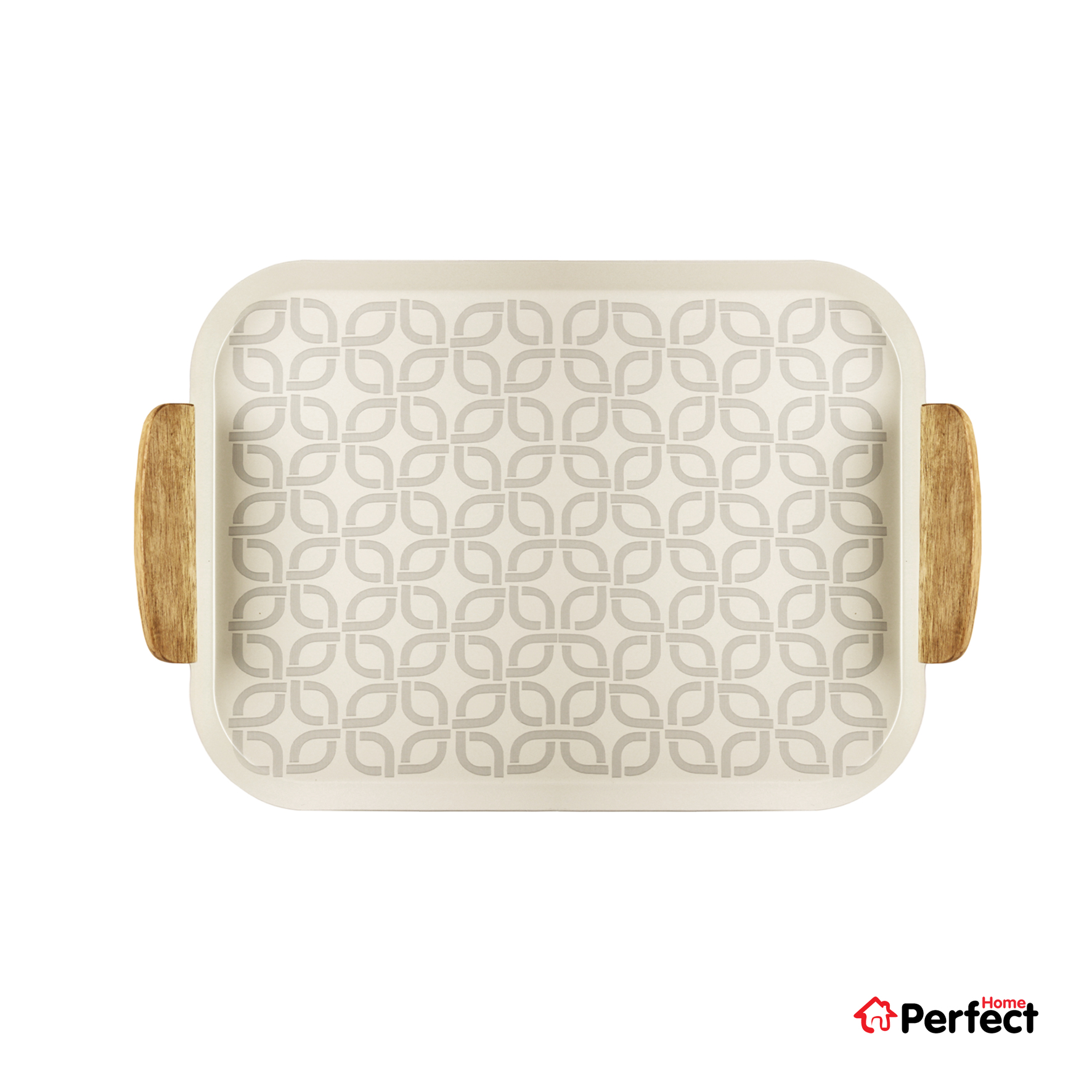 سینی فلزی PERFECTHOME مدل 6223 طرح زنجیر