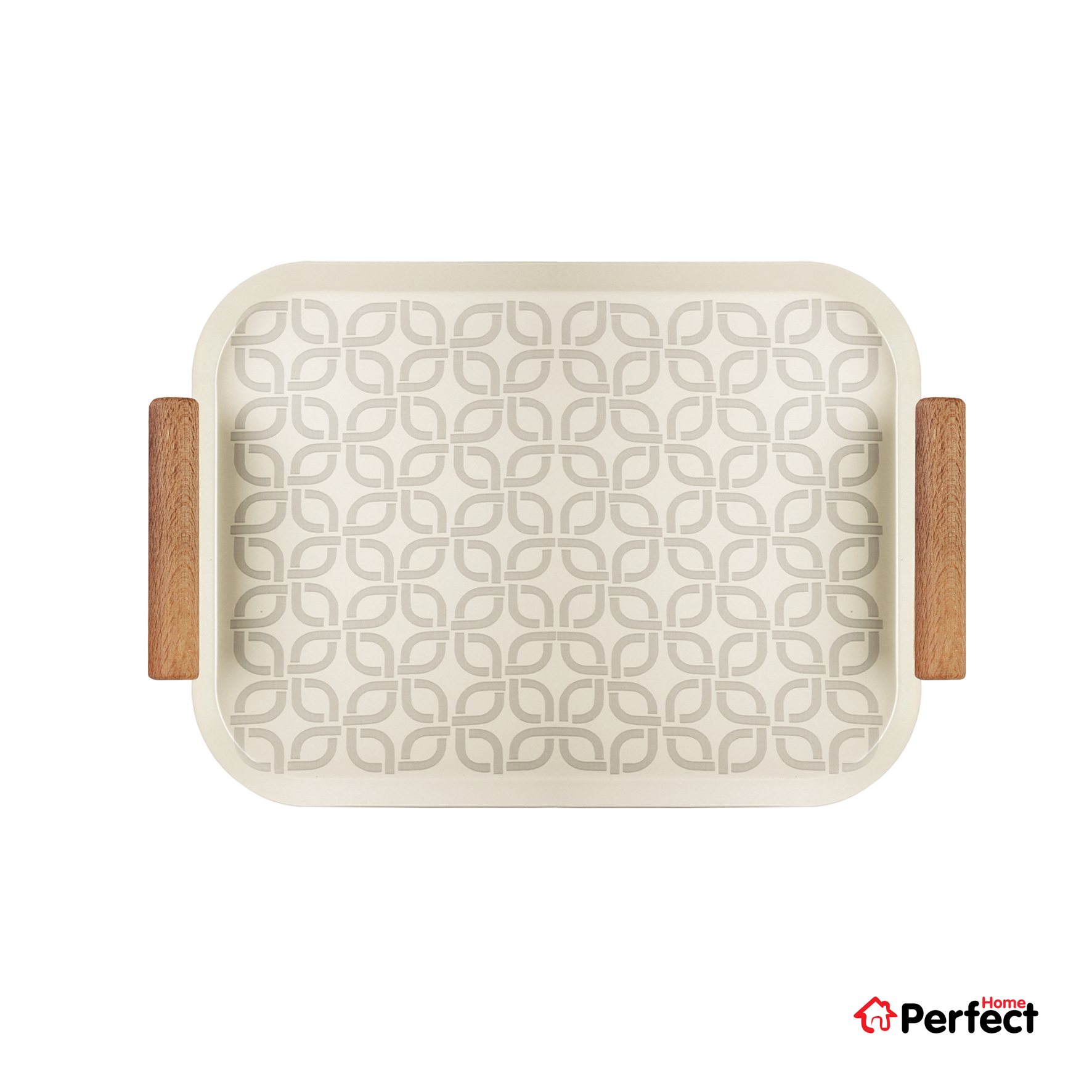 سینی فلزی PERFECTHOME مدل 6224 طرح زنجیر
