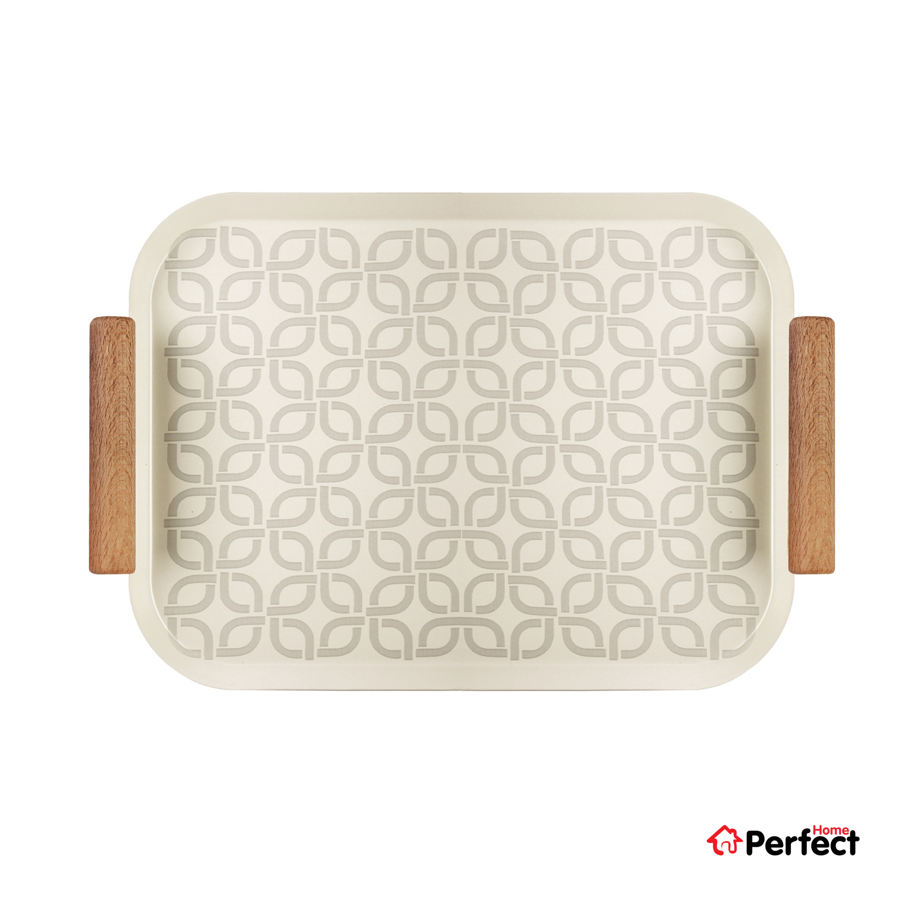 سینی فلزی PERFECTHOME مدل 6124 طرح زنجیر
