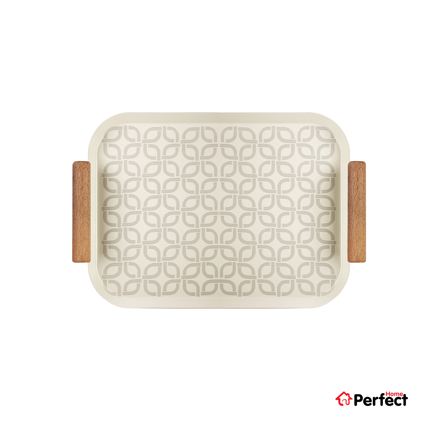 سینی فلزی PERFECTHOME مدل 6324 طرح زنجیر