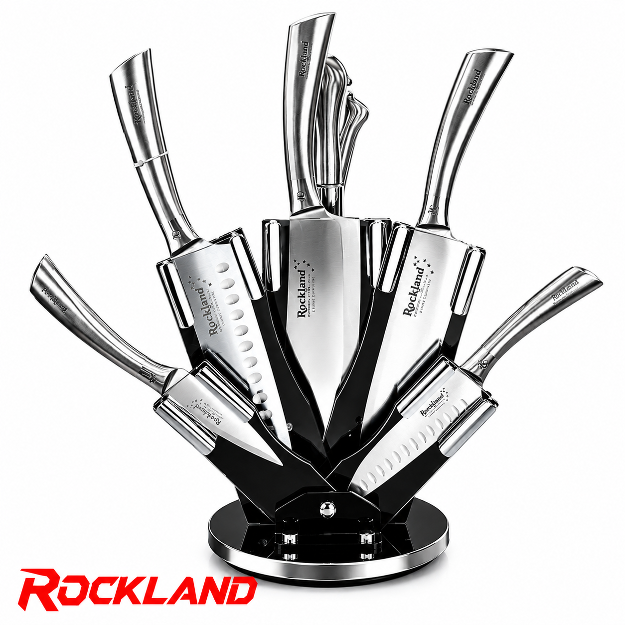 سرویس کارد و ساطور ۸ پارچه راکلند ROCKLAND