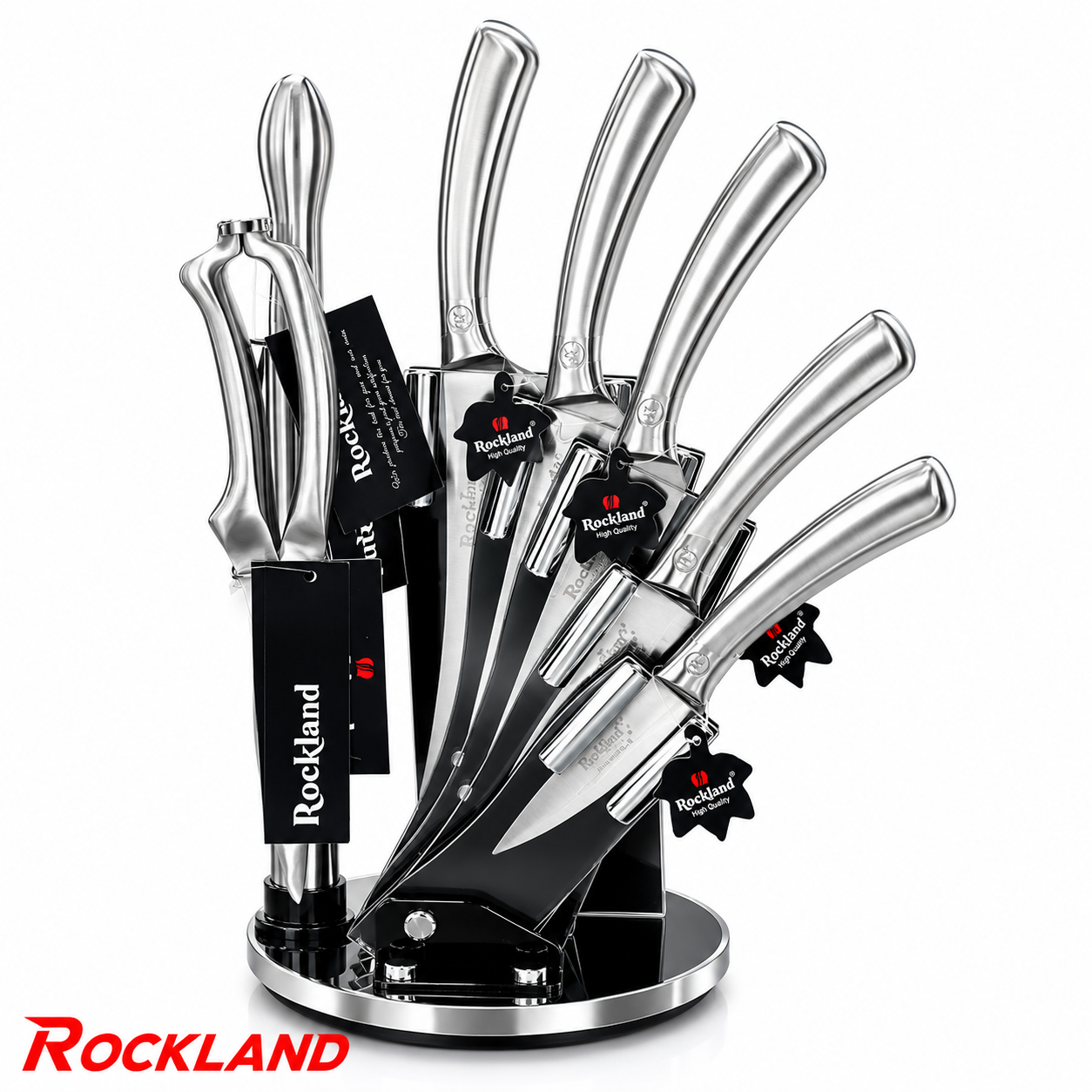 سرویس کارد و ساطور ۸ پارچه راکلند ROCKLAND