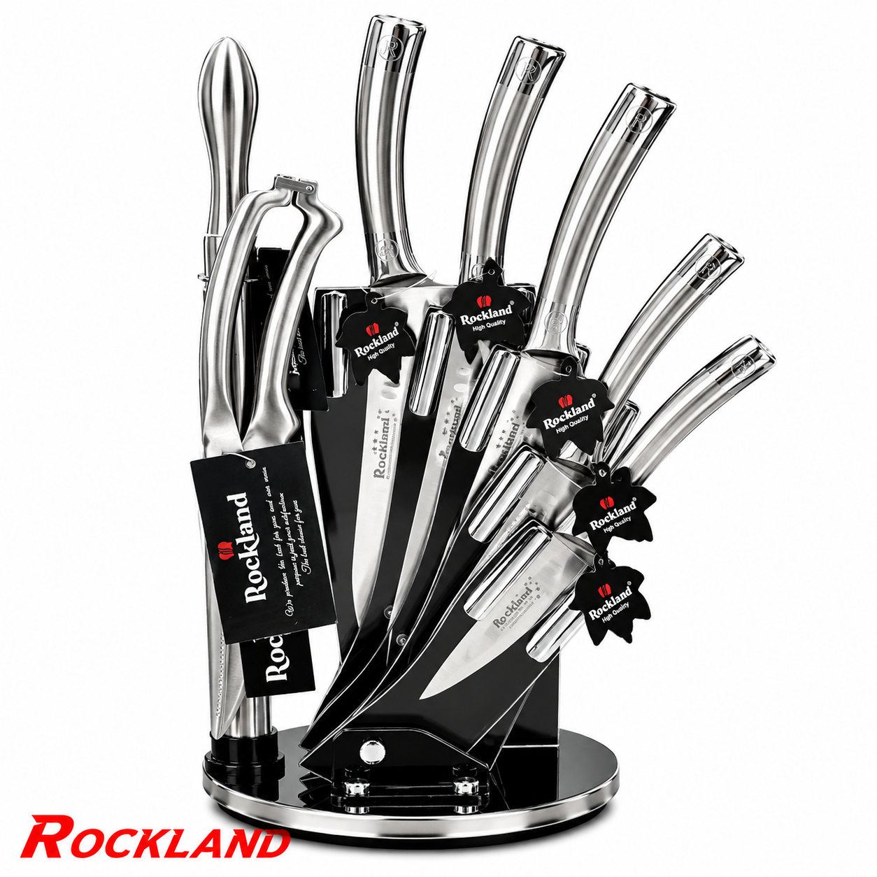 سرویس کارد و ساطور ۸ پارچه راکلند ROCKLAND