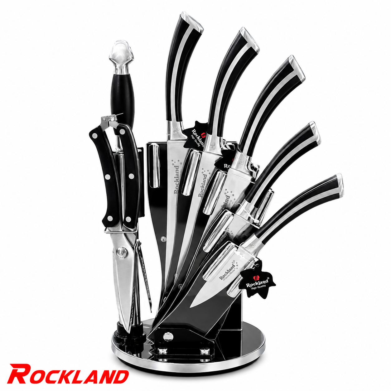 سرویس کارد و ساطور ۸ پارچه راکلند ROCKLAND