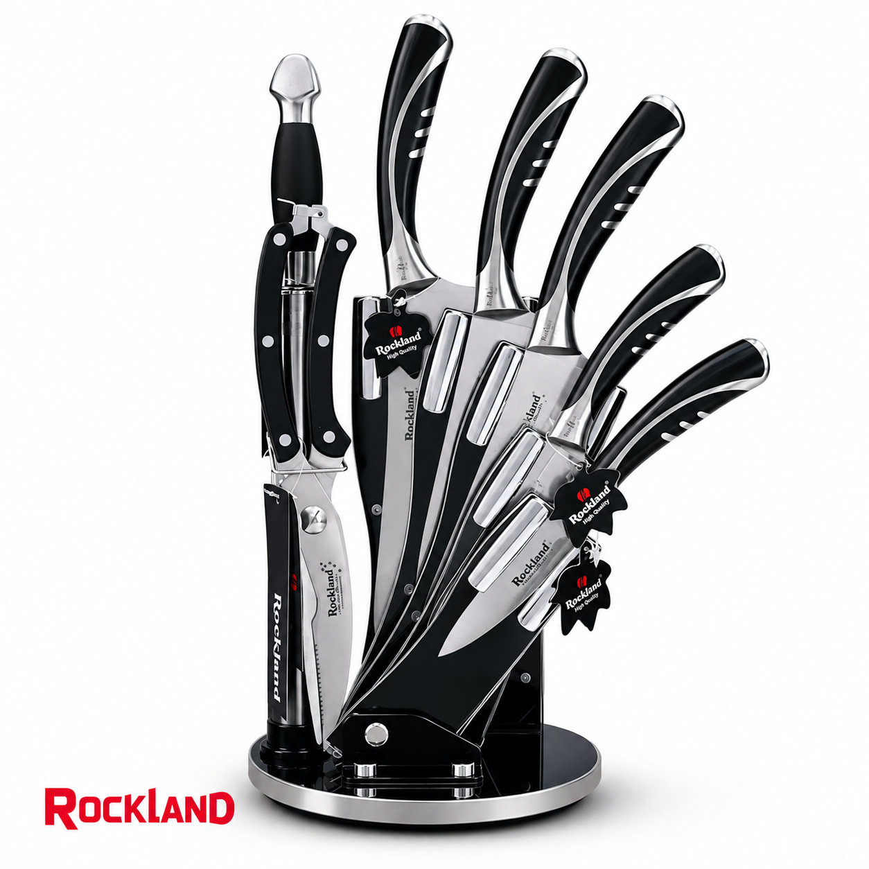 سرویس کارد و ساطور ۸ پارچه راکلند ROCKLAND