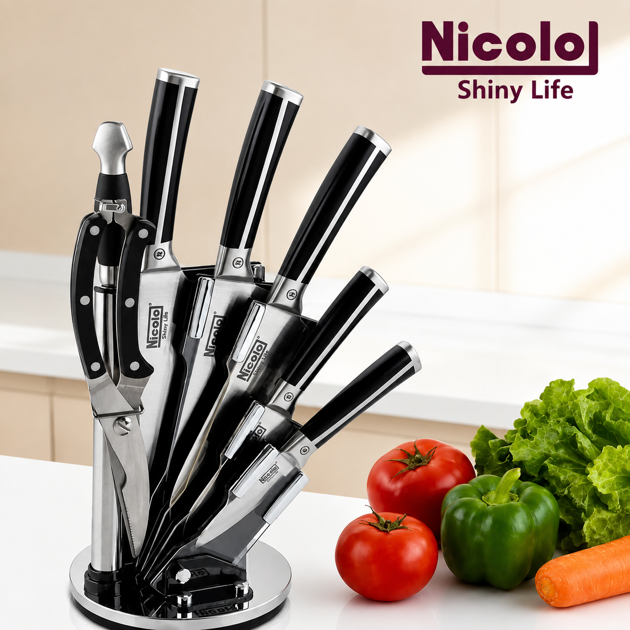سرویس کارد و ساطور ۸ پارچه نیکولو NICOLO