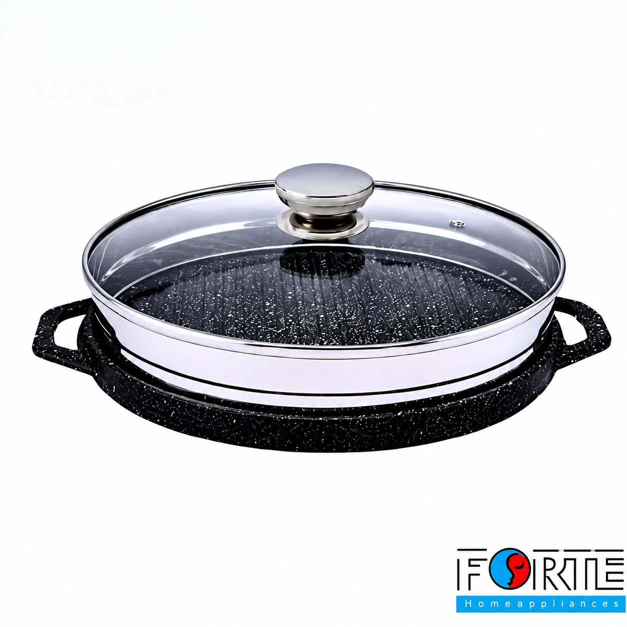 تابه چدنی گرد گریل فورته سایز 30