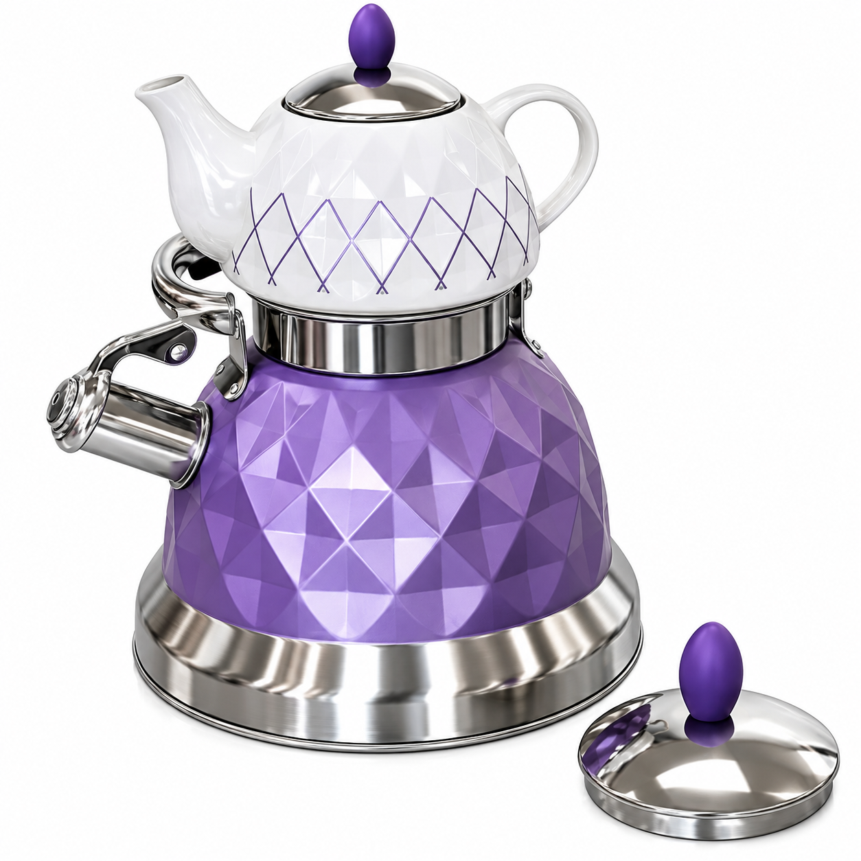 ست کتری و قوری هوم لوکس HOME LUXE بنفش