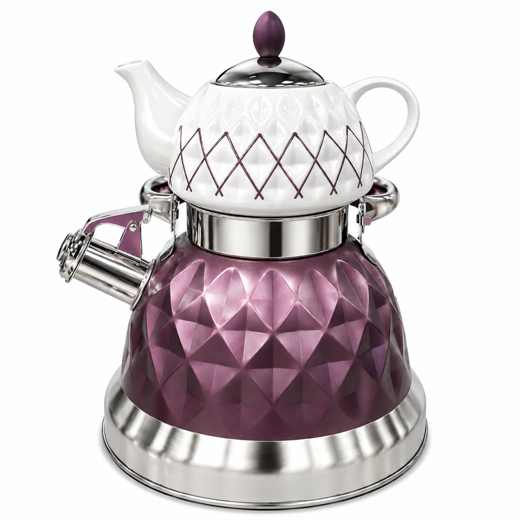 ست کتری و قوری هوم لوکس HOME LUXE ارغوانی