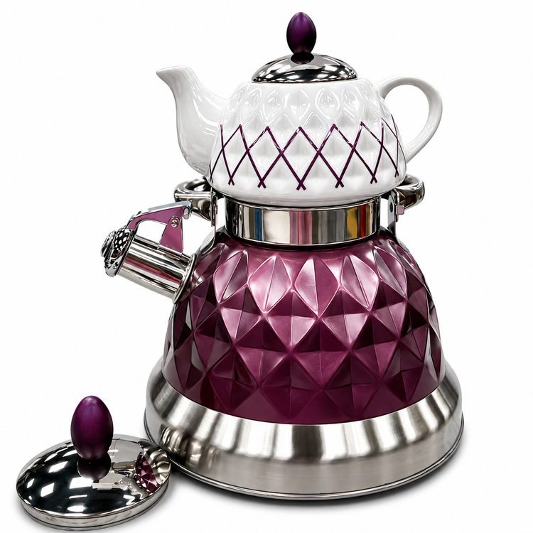 ست کتری و قوری هوم لوکس HOME LUXE ارغوانی