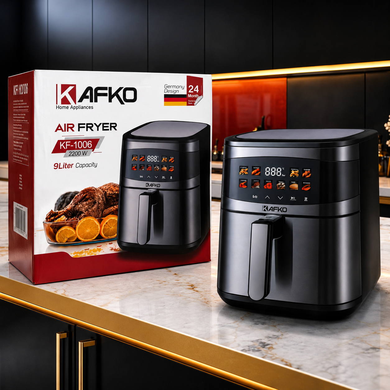 سرخ‌کن بدون روغن کافکو مدل KF-1006 ظرفیت ۹ لیتر
