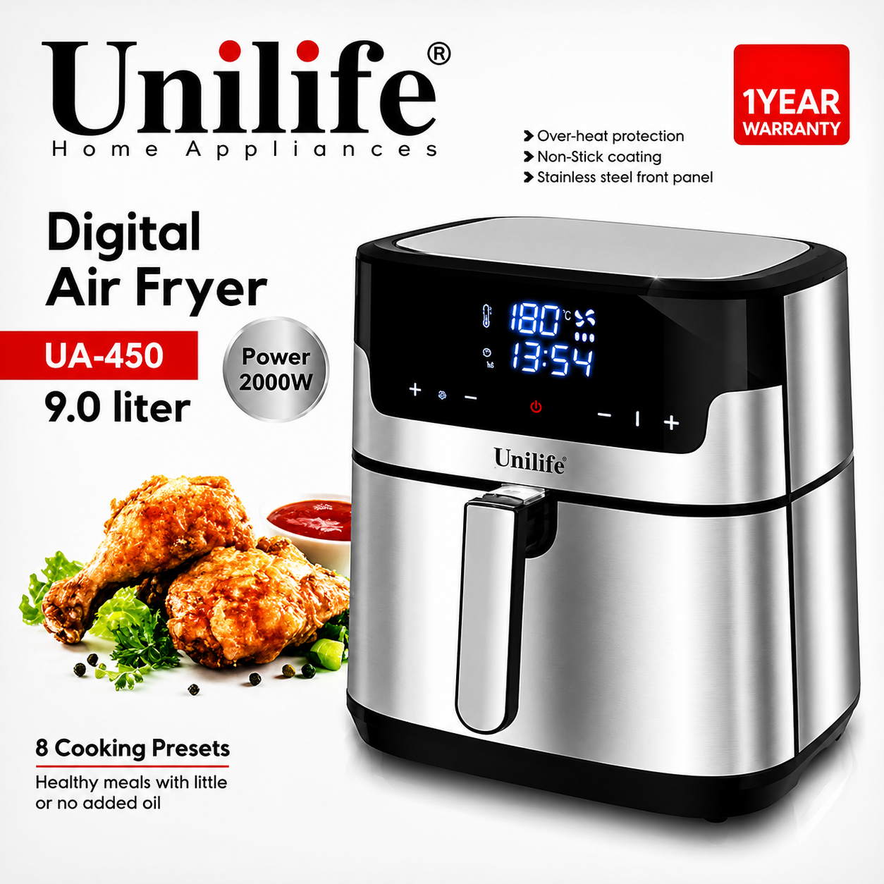 سرخ کن بدون روغن یونی‌لایف مدل UA-450