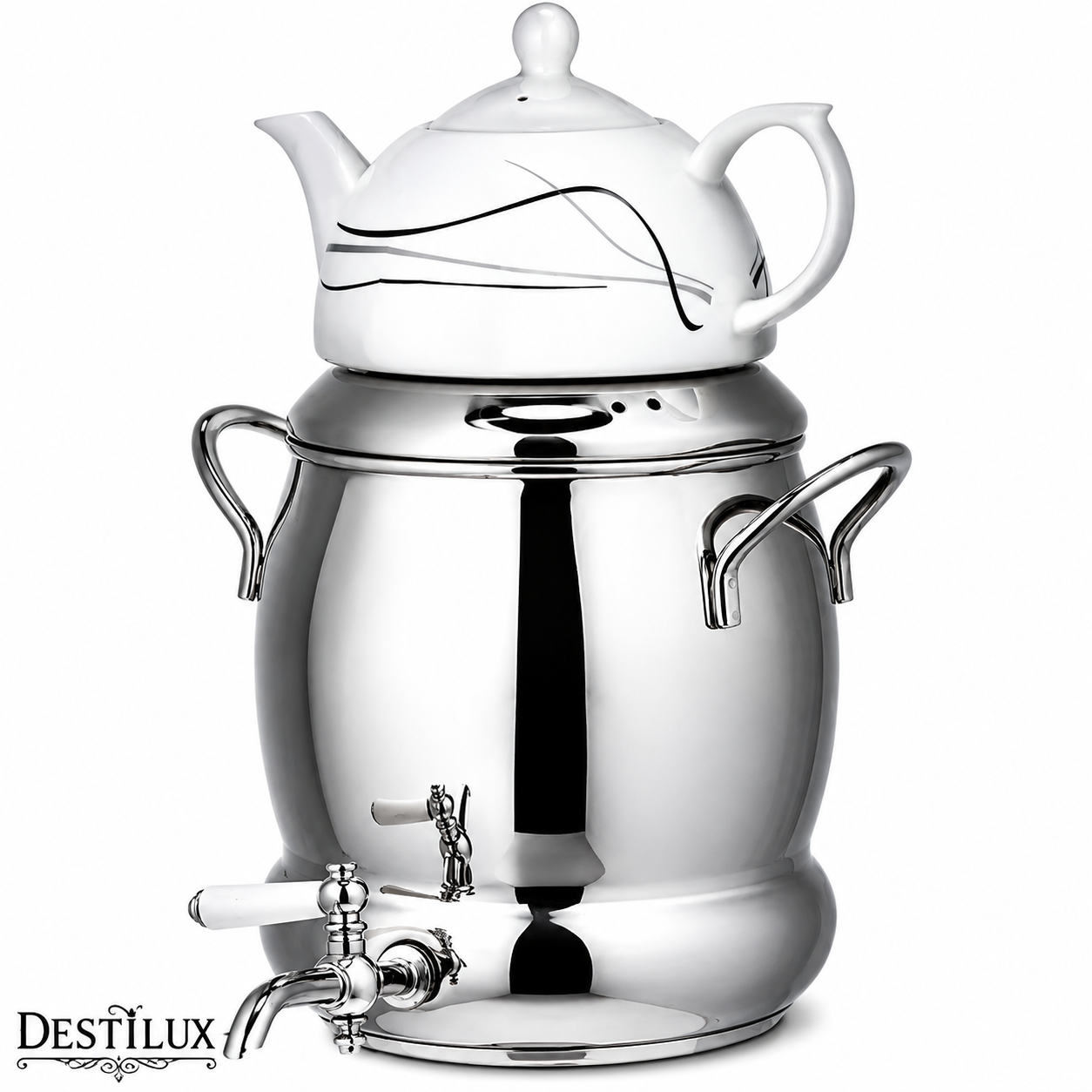 کتری و قوری دستی لوکس Destilux مدل یاسمن