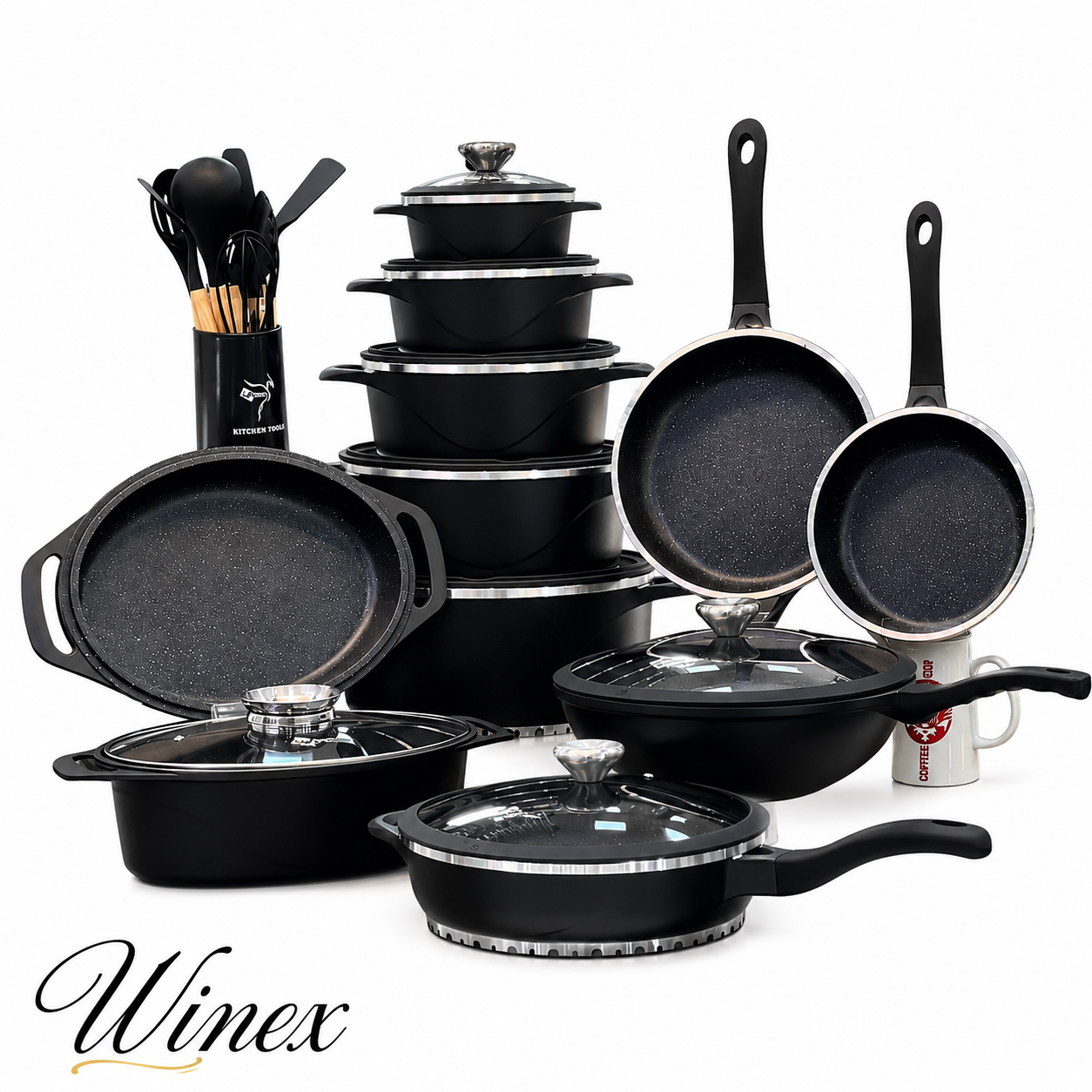 سرویس قابلمه چدن ۳۱ پارچه وارداتی Winex
