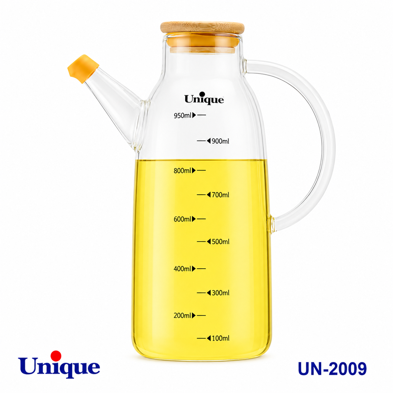 روغن ریز ۹۵۰ میلی‌لیتر ‌درب بامبو یونیک UNIQUE