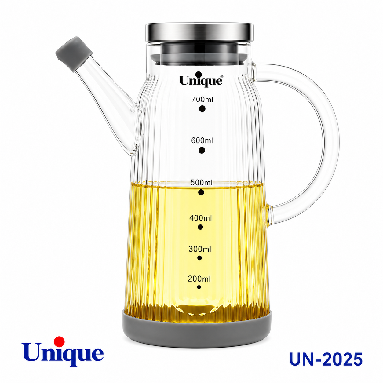 روغن ریز ۷۰۰ میلی‌لیتر درب استیل یونیک UNIQUE