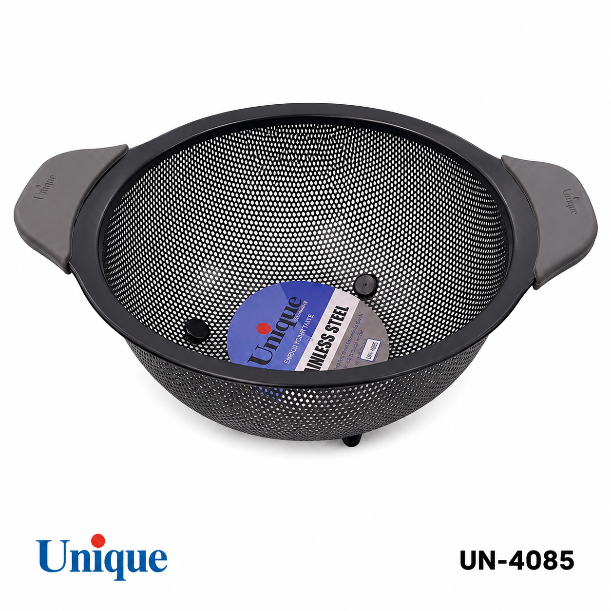 سبد استیل سرامیک مشکی یونیک Unique