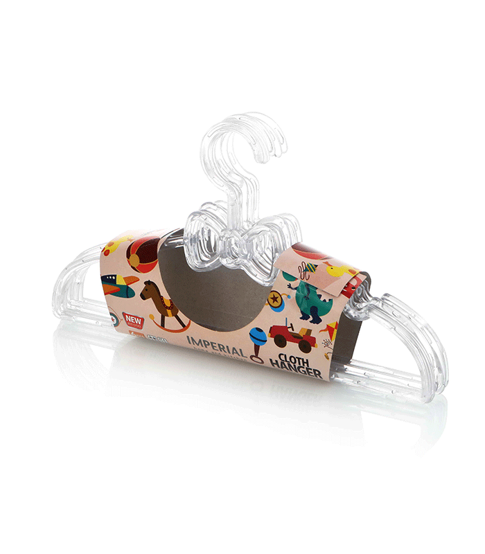 چوب لباسی پاپیون کودک کریستال ۶ عددی
