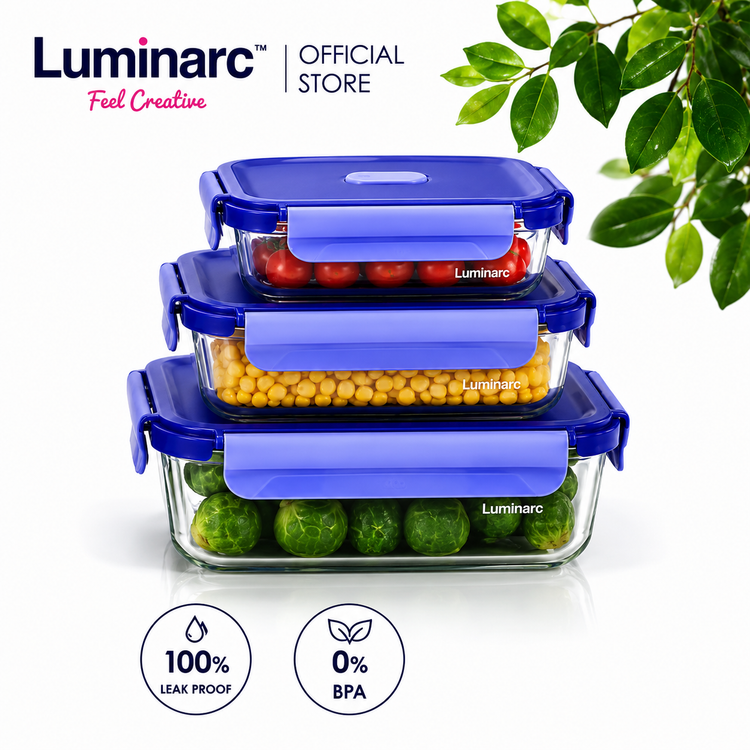 ظرف فریزری مستطیل لومینارک Luminarc