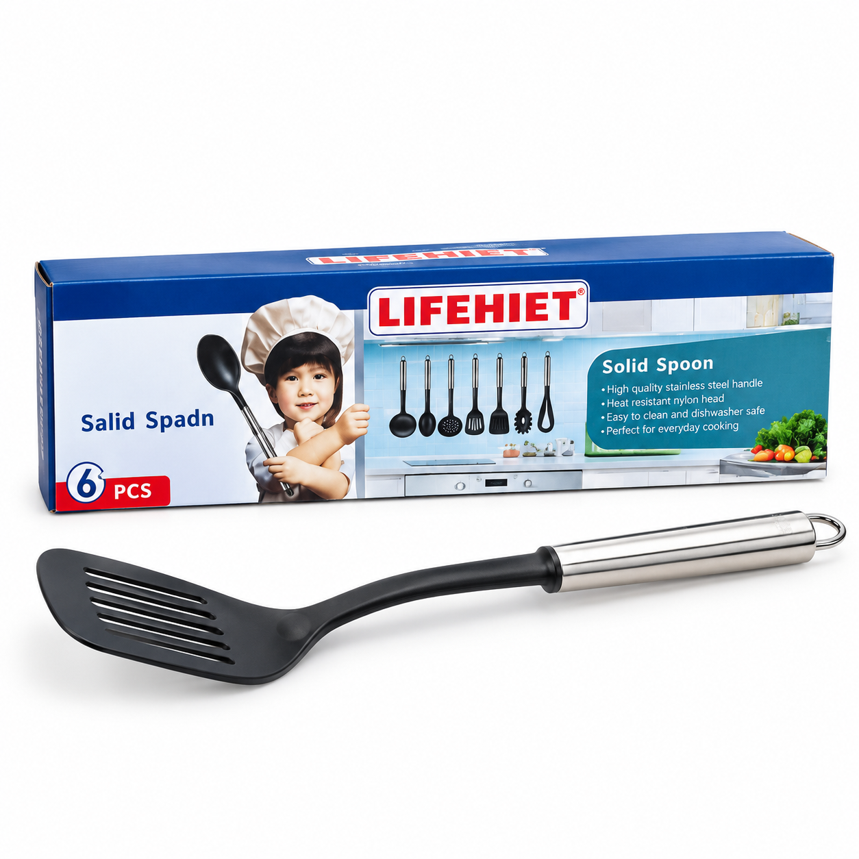 کفگیر شیار دار لایف هایت LIFEHIET