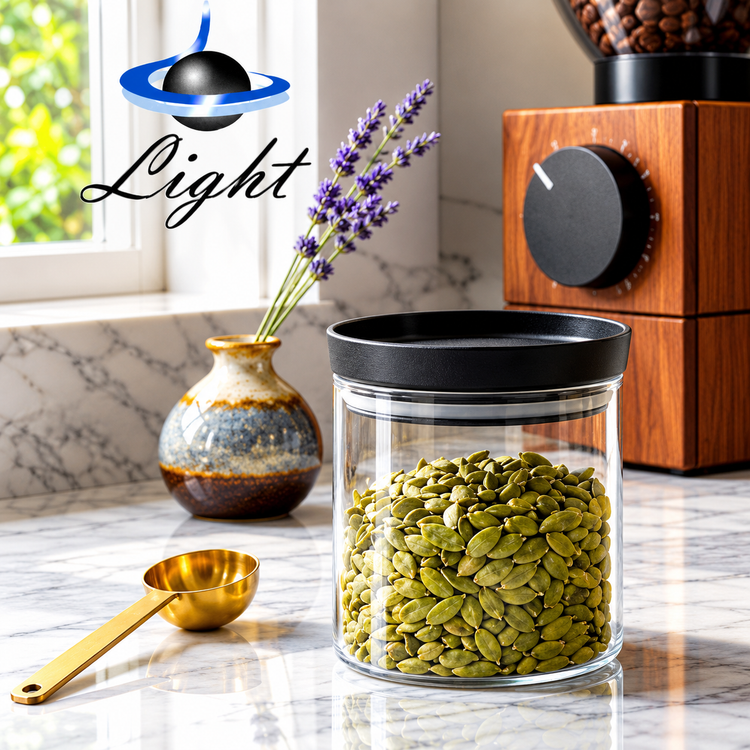 بانکه درب مشکی با واشر سیلیکونی لایت Light سایز ۱۰ سانت