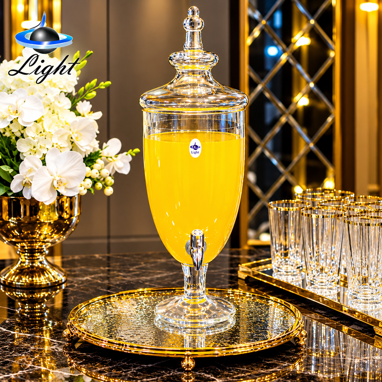 کلمن ۴ لیتری شیشه ای لایت Light